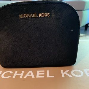 Saffiano Leather Makeup Bag